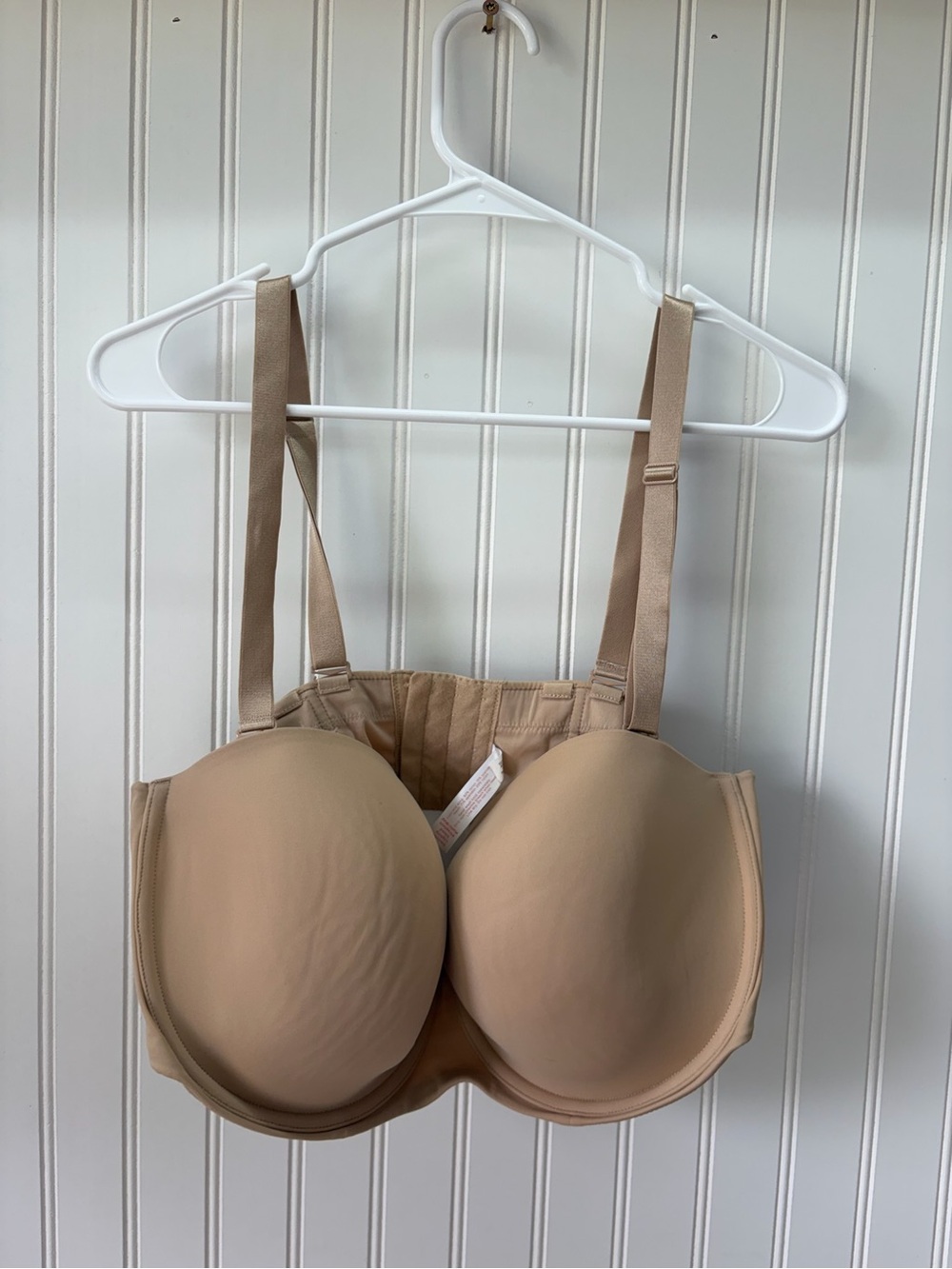 Cacique Beige Full-Coverage T-Shirt Wired Bra